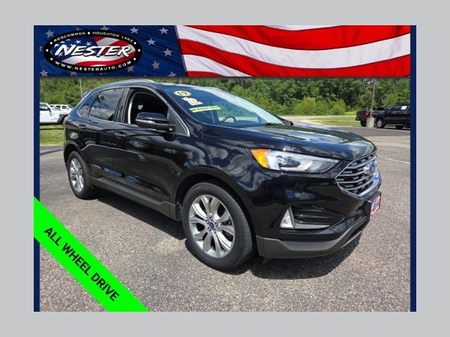 Black Metallic 2019 Ford Edge SUV / Crossover All-Wheel Drive 8-Speed Automatic