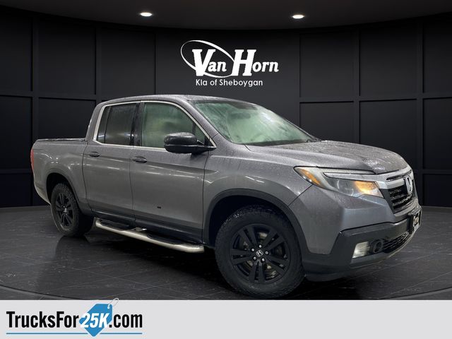 Gray (Modern Steel Metallic) 2017 Honda Ridgeline Pickup Truck All-Wheel Drive 6-Speed Automatic