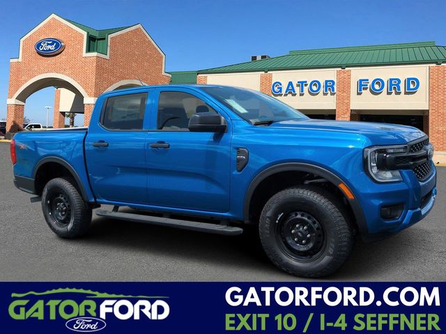 Blue Metallic 2026 Ford Ranger XL SuperCrew 4WD Pickup Truck Four-Wheel Drive Automatic