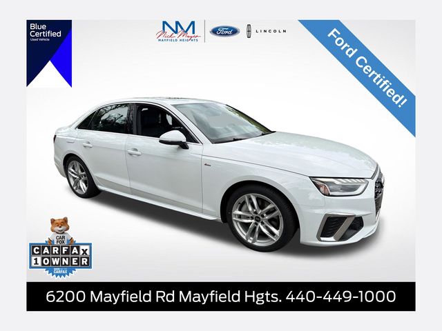 Glacier White Metallic 2023 Audi A4 Sedan All-Wheel Drive 7-Speed Automatic