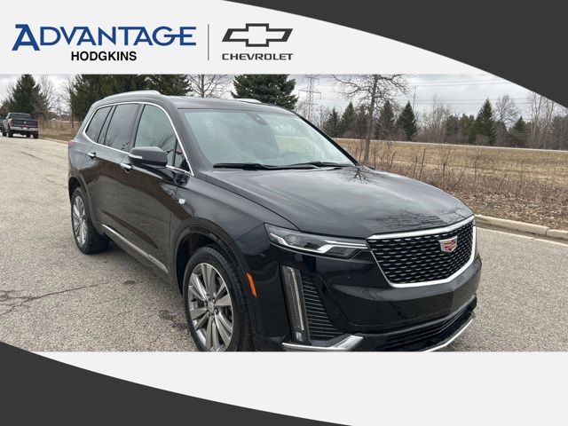 Stellar Black Metallic 2023 Cadillac XT6 Premium Luxury AWD SUV / Crossover Four-Wheel Drive Automatic