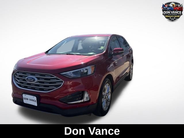 Red Metallic 2024 Ford Edge Titanium AWD SUV / Crossover All-Wheel Drive 8-Speed Automatic