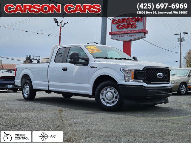 2018 White Ford F-150 for Sale In Lynnwood WA - Everett WA - Seattle WA at Carson Cars Stock 36324 VIN 1FTFX1C58JKC72188