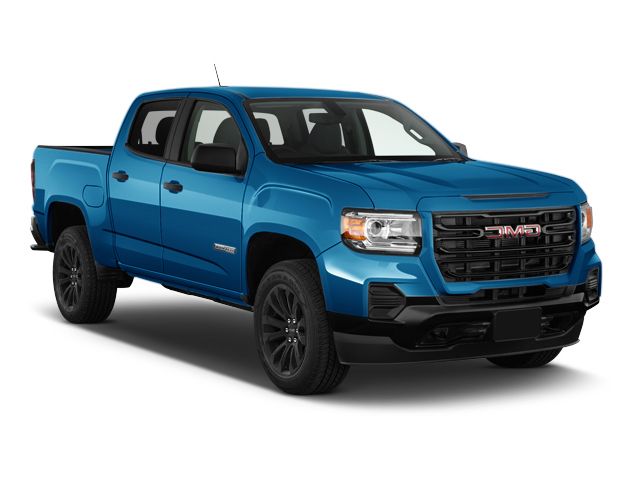 Blue 2021 GMC Canyon Elevation Crew Cab 4WD Pickup Truck Four-Wheel Drive 8-Speed Automatic