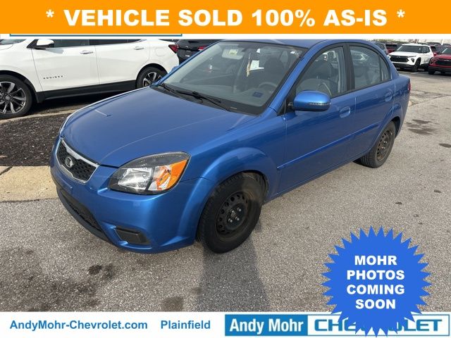 Sapphire Blue 2010 Kia Rio LX Sedan Front-Wheel Drive 4-Speed Automatic Overdrive