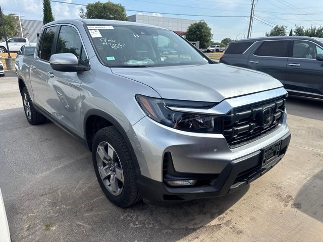 Silver 2025 Honda Ridgeline Pickup Truck All-Wheel Drive 9-Speed Automatic
