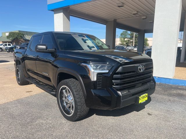 Midnight Black Metallic 2024 Toyota Tundra SR5 CrewMax Cab 4WD Pickup Truck Four-Wheel Drive Automatic