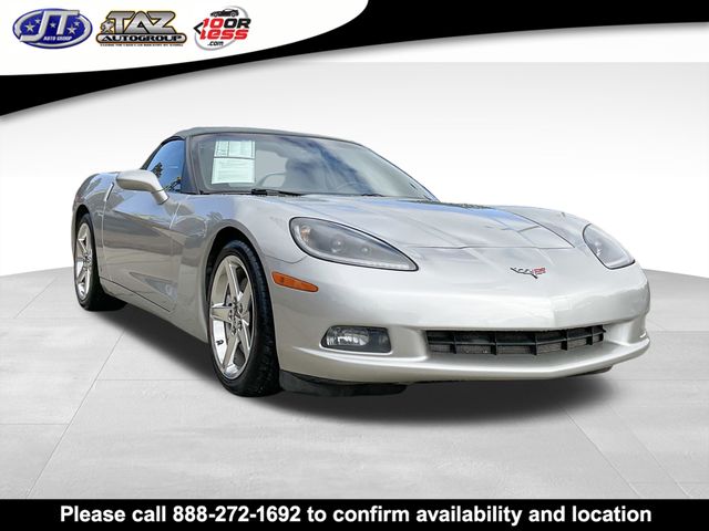 Machine Silver Metallic 2007 Chevrolet Corvette Convertible RWD Convertible Rear-Wheel Drive 6-Speed Automatic