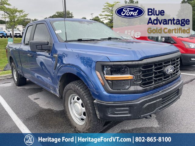 Blue Metallic 2024 Ford F-150 Pickup Truck Four-Wheel Drive Automatic