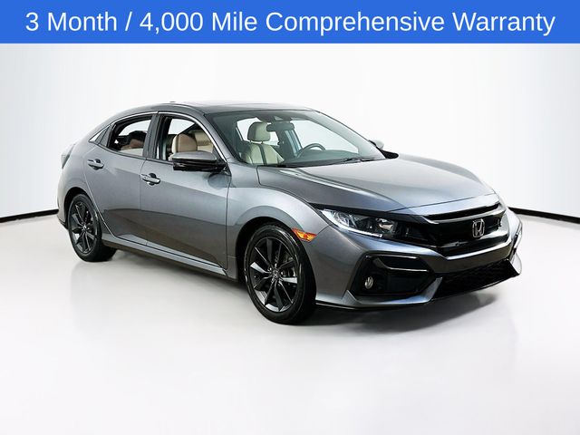 Gray 2020 Honda Civic Hatchback EX FWD Hatchback Front-Wheel Drive Continuously Variable Transmission