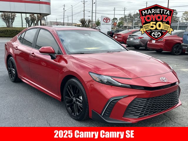 Red 2025 Toyota Camry SE FWD Sedan Front-Wheel Drive Continuously Variable Transmission