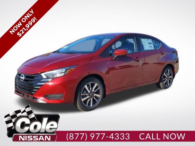 Red (Scarlet Ember Tintcoat) 2025 Nissan Versa SV FWD Sedan Front-Wheel Drive Continuously Variable Transmission
