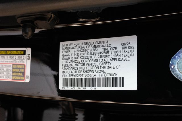 New 2026 Honda Ridgeline Truck