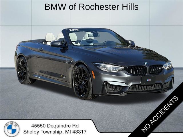 Gray (Mineral Grey Metallic) 2018 BMW M4 Convertible RWD Convertible Rear-Wheel Drive 7-Speed Automatic