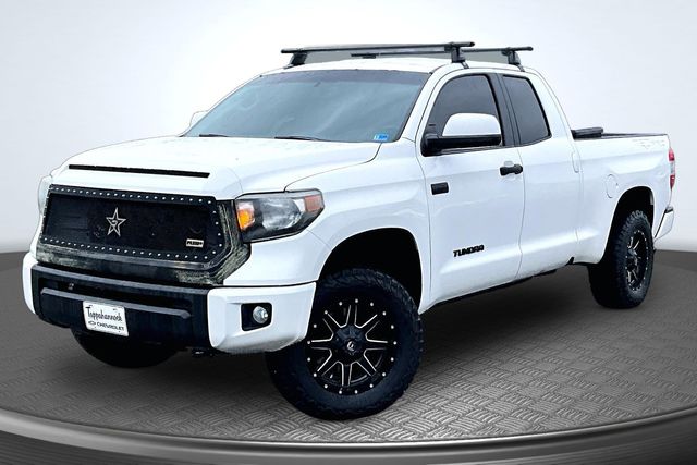 Super White 2016 Toyota Tundra TRD Pro Double Cab 5.7L 4WD Pickup Truck Four-Wheel Drive 6-Speed Automatic Overdrive