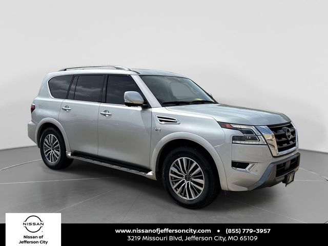 Brilliant Silver Metallic 2021 Nissan Armada SL 4WD SUV / Crossover Four-Wheel Drive 7-Speed Automatic