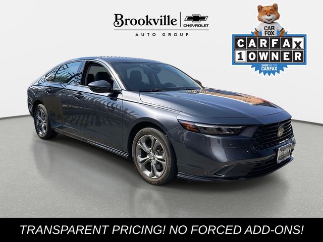 Meteorite Gray Metallic 2023 Honda Accord Hybrid Sedan Front-Wheel Drive Continuously Variable Transmission
