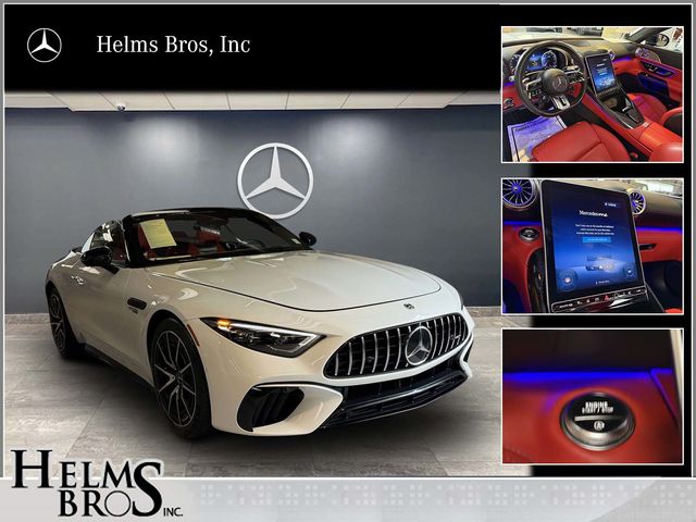 MANUFAKTUR Moonlight White Metallic 2022 Mercedes-Benz SL-Class Convertible All-Wheel Drive 9-Speed Automatic