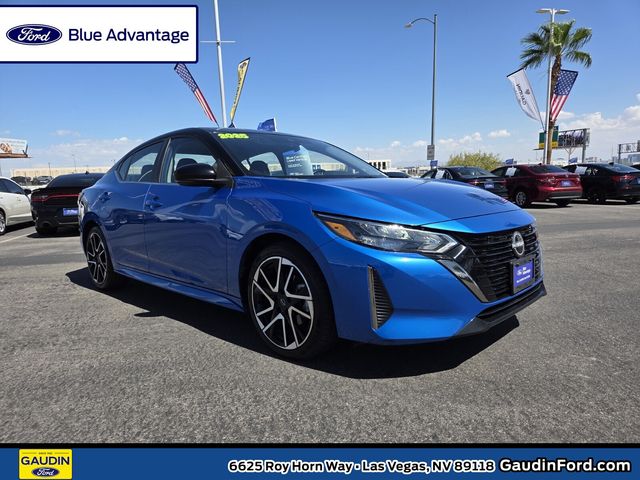 Electric Blue Metallic/Super Black 2025 Nissan Sentra Sedan Front-Wheel Drive Continuously Variable Transmission