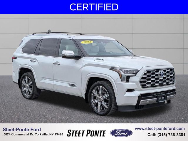 White (Wind Chill Pearl) 2023 Toyota Sequoia Capstone 4WD SUV / Crossover Four-Wheel Drive Automatic