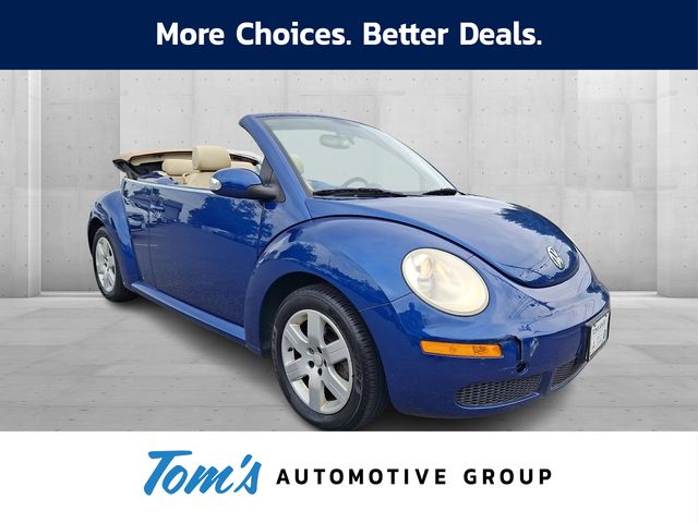 Blue 2007 Volkswagen Beetle Convertible Front-Wheel Drive 6-Speed Automatic