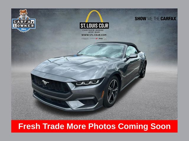 Gray Metallic 2024 Ford Mustang EcoBoost Premium Convertible RWD Convertible Rear-Wheel Drive Automatic