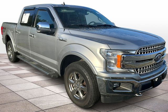 Silver 2020 Ford F-150 Lariat SuperCrew 4WD Pickup Truck Four-Wheel Drive Automatic
