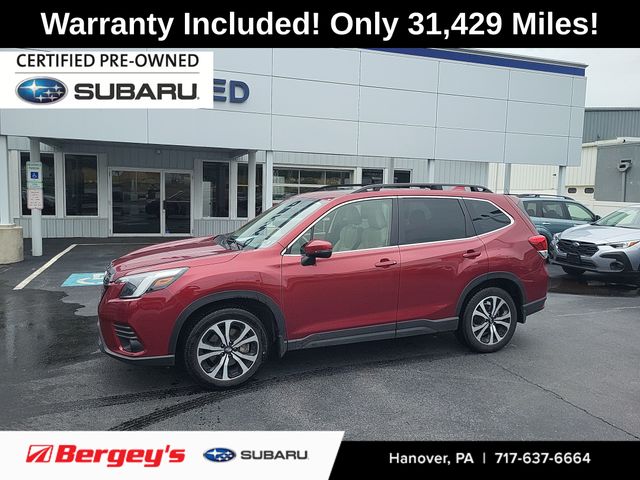 Crimson Red Pearl 2022 Subaru Forester SUV / Crossover All-Wheel Drive Continuously Variable Transmission