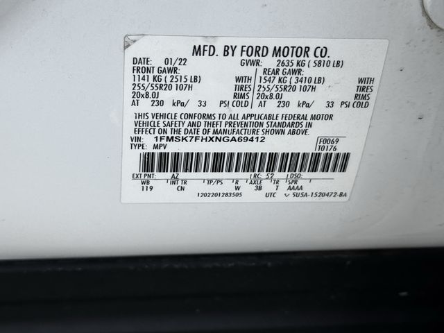 2022 Ford Explorer Limited White at Parkway Family Mazda