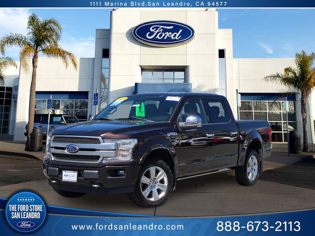 Magma Red Metallic 2019 Ford F-150 Platinum SuperCrew 4WD Pickup Truck Four-Wheel Drive Automatic