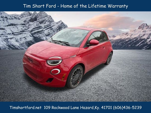 Red 2024 FIAT 500e Hatchback 1-Speed Automatic