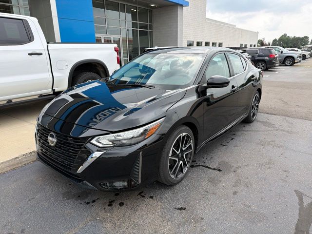 Super Black 2025 Nissan Sentra Sedan Front-Wheel Drive Continuously Variable Transmission