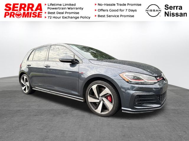 Blue 2020 Volkswagen Golf GTI Hatchback Front-Wheel Drive 7-Speed Dual Clutch