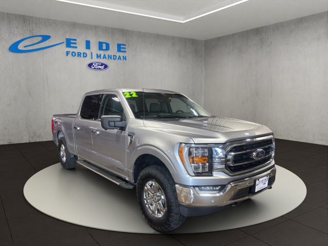 Silver Metallic 2022 Ford F-150 Pickup Truck Four-Wheel Drive Automatic