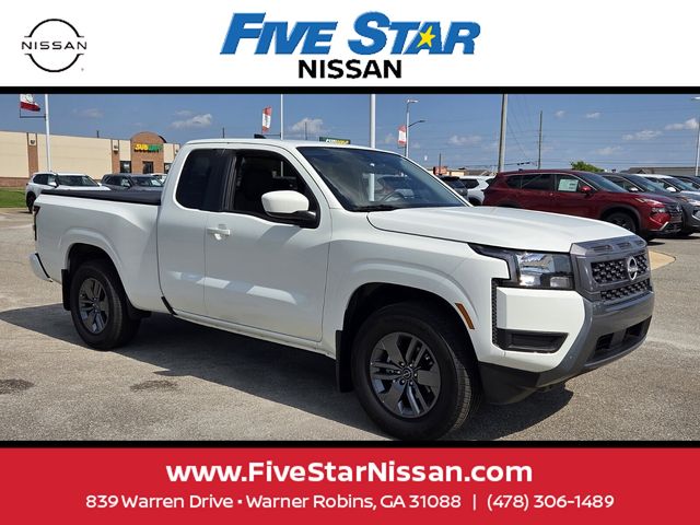 Glacier White 2025 Nissan Frontier Pickup Truck 4X2 9-Speed Automatic Overdrive