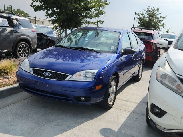 Blue 2005 Ford Focus Hatchback  4-Speed Automatic