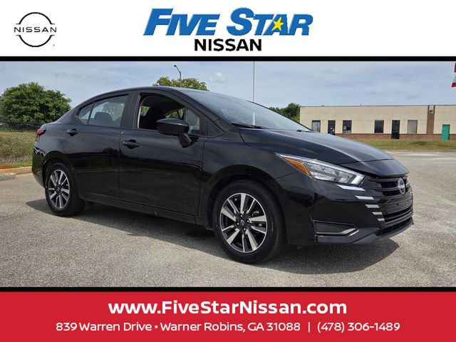 Super Black 2025 Nissan Versa SV FWD Sedan Front-Wheel Drive Continuously Variable Transmission