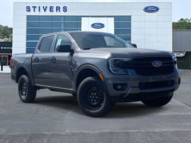 Gray Metallic 2026 Ford Ranger XL SuperCrew 4WD Pickup Truck Four-Wheel Drive Automatic