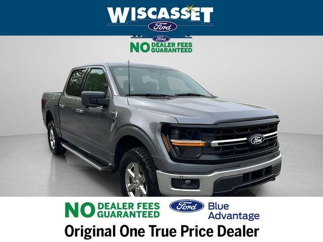 Gray 2024 Ford F-150 XLT SuperCrew 4WD Pickup Truck Four-Wheel Drive Automatic