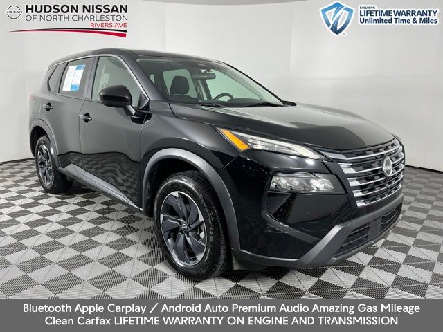 Super Black 2024 Nissan Rogue SUV / Crossover Front-Wheel Drive Continuously Variable Transmission