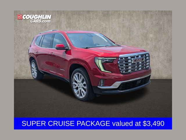 Volcanic Red Tintcoat 2025 GMC Acadia SUV / Crossover Four-Wheel Drive 8-Speed Automatic