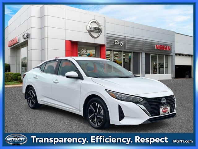White (Fresh Powder) 2024 Nissan Sentra Sedan Front-Wheel Drive Continuously Variable Transmission