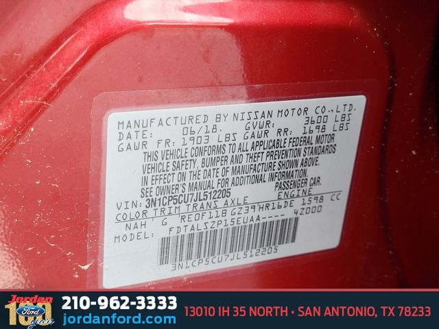 Used Car 2018 Nissan Kicks  Sv For Sale Under $12,000 In San Antonio, Texas