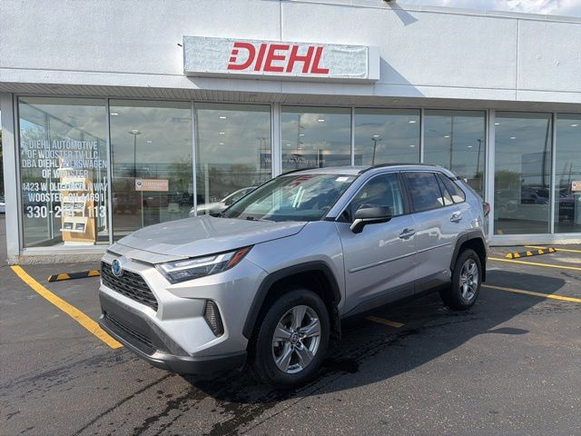 Silver Sky Metallic 2023 Toyota RAV4 Hybrid LE AWD SUV / Crossover All-Wheel Drive Continuously Variable Transmission