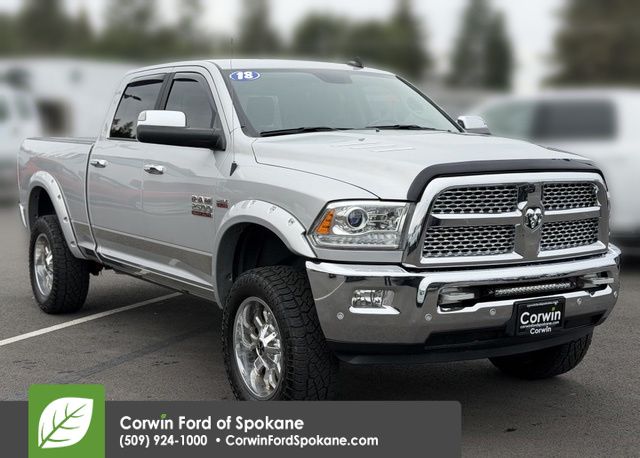 Bright Silver Clearcoat Metallic 2018 RAM 2500 Pickup Truck Four-Wheel Drive 6-Speed Automatic