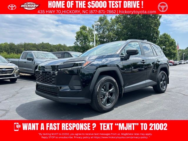 Midnight Black Metallic 2026 Toyota RAV4 SUV / Crossover Front-Wheel Drive Continuously Variable Transmission
