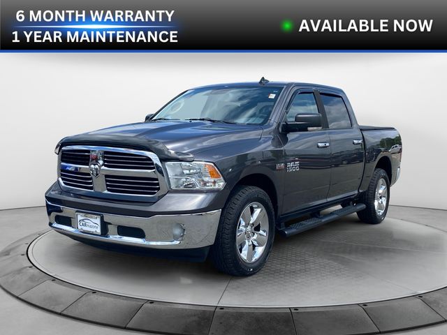 Gray (Granite Crystal Metallic Clearcoat) 2015 RAM 1500 Big Horn Crew Cab 4WD Pickup Truck Four-Wheel Drive 8-Speed Automatic