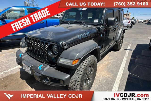 Black Clearcoat 2023 Jeep Wrangler 4xe Willys 4WD SUV / Crossover Four-Wheel Drive 8-Speed Automatic