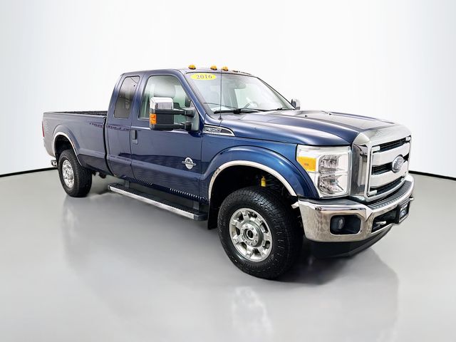 Blue 2016 Ford F-350 Super Duty XLT SuperCab 4WD Pickup Truck Four-Wheel Drive 6-Speed Automatic
