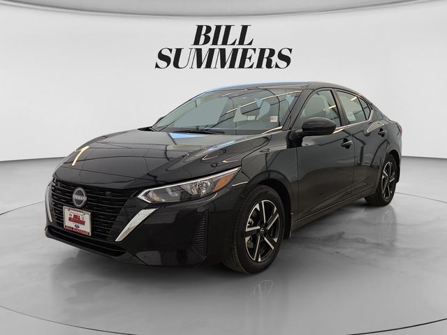 Super Black 2025 Nissan Sentra Sedan Front-Wheel Drive Continuously Variable Transmission